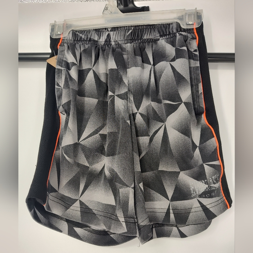 Everlast Sport Kids Geometric Black and Gray Athletic Shorts Size Small 6/7